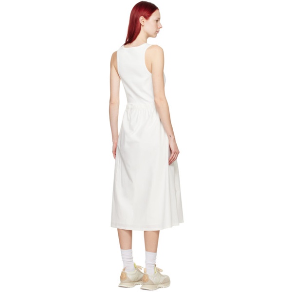몽클레어 몽클레어 Moncler White Paneled Midi Dress 241111F054000