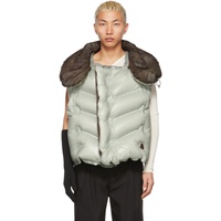 몽클레어 Moncler Genius Moncler Dingyun Zhang Reversible Grey & Brown Down Aloby Vest 221171M178025