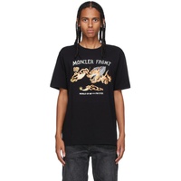 몽클레어 Moncler Genius 7 Moncler FRGMT Hiroshi Fujiwara Black Graphic Dragon T-Shirt 212171M213017