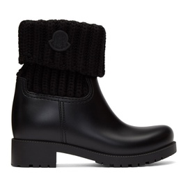 몽클레어 Moncler Black Knit Ginette Boots 212111F113018