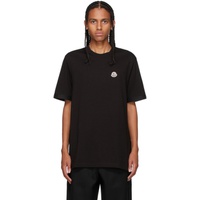 몽클레어 Moncler Black Rubberized Logo T-Shirt 212111M213070