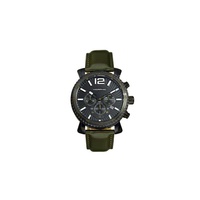 Morphic MEN'S M89 Series Leather Black Dial Watch MPH8905