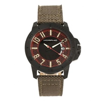 Morphic MEN'S M70 Series Genuine Leather Multicolor Dial Watch 7005