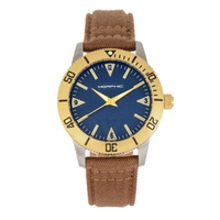 Morphic MEN'S M85 Series Leather Blue Dial Watch 8501