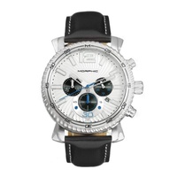 Morphic MEN'S M89 Series Leather White Dial Watch MPH8901