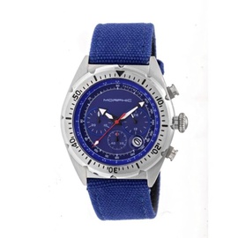 Morphic MEN'S M53 Series Chronograph (Fiber-Weaved) Leather Blue Dial Watch 5303