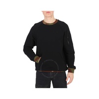 모스키노 Moschino Black Love CA모우 MOUFLAGE-TRIM Cotton Sweatshirt A1718-8137-555