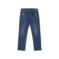 모스키노 Moschino Mens Zip Detail Denim Jeans J0346-5222-0295