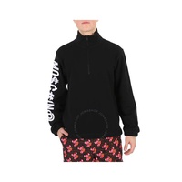 모스키노 Moschino Black Quarter Zip Cotton Sweatshirt A1717-7027-1555
