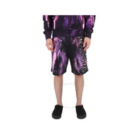 모스키노 Moschino Mens Painted Effect Print Fleece Shorts A0325-5227-4270