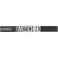모스키노 Moschino Black Logo Buckle Belt 232720M131015