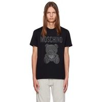 모스키노 Moschino Black Teddy Bear T-Shirt 232720M213015