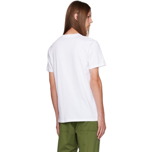  모스키노 Moschino White Crewneck T-Shirt 232720M213002