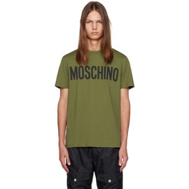 모스키노 Moschino Green Crewneck T-Shirt 232720M213003