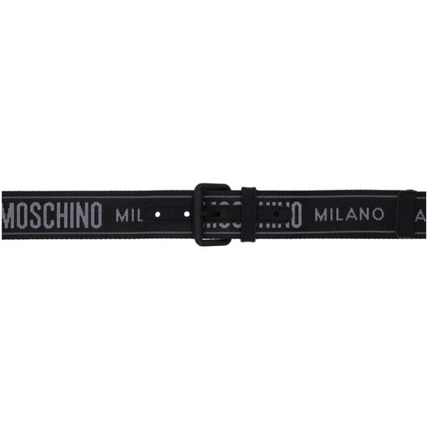 모스키노 Moschino Black Tape Belt 231720M131010