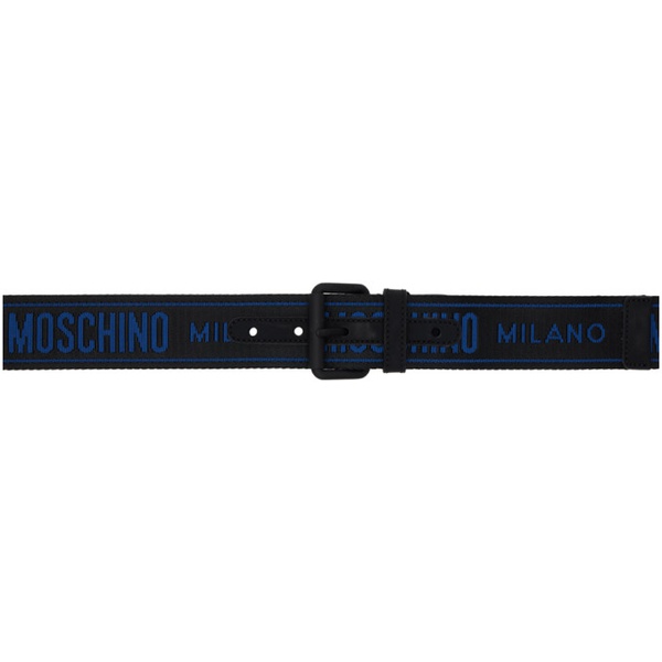  모스키노 Moschino Black Tape Belt 231720M131011