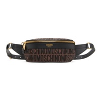 모스키노 Moschino Brown Jacquard Belt Bag 241720M171007