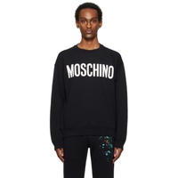 모스키노 Moschino Black Printed Sweatshirt 241720M204003