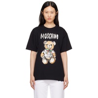 모스키노 Moschino Black Archive Teddy Bear T-Shirt 241720F110018