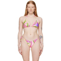 모스키노 Moschino Multicolor Printed Bikini Top 241720F105001