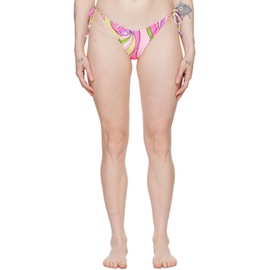 모스키노 Moschino Multicolor Printed Bikini Bottom 241720F105005
