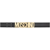 모스키노 Moschino Black Logo Hardware Belt 232720M131004