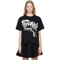 모스키노 Moschino Black Morphed T-Shirt 232720F110020