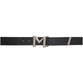 뮈글러 Mugler Black Logo Belt 241345M131000
