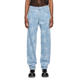 뮈글러 Mugler Blue Star Jeans 241345M186008