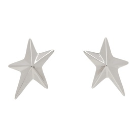 뮈글러 Mugler Silver Mini Star Earrings 241345M144000