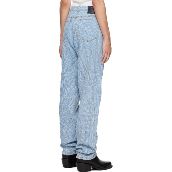  뮈글러 Mugler Blue Star Jeans 241345M186015