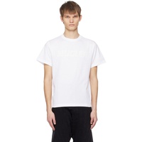뮈글러 Mugler White Bonded T-Shirt 241345M213013
