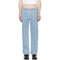 뮈글러 Mugler Blue Zip Jeans 241345M186013