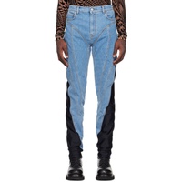 뮈글러 Mugler Blue Spiral Jeans 231345M186002