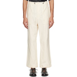 니들스 NEEDLES 오프화이트 Off-White Fatigue Trousers 231821M191009