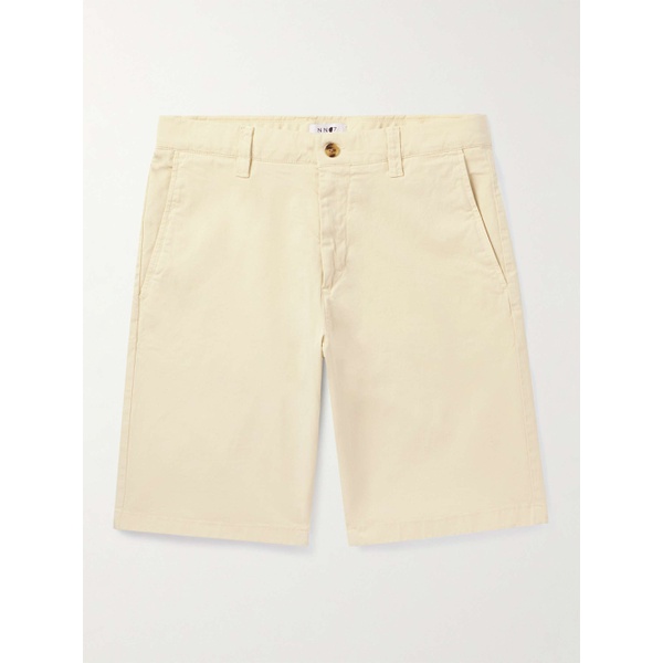  NN07 Crown 1005 Straight-Leg Garment-Dyed Stretch-Cotton Twill Shorts 1647597308046385