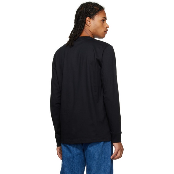  노스 프로젝트 NORSE PROJECTS Black Johannes Long Sleeve T-Shirt 232116M213016