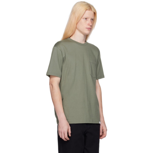  노스 프로젝트 NORSE PROJECTS Green Johannes T-Shirt 241116M213018