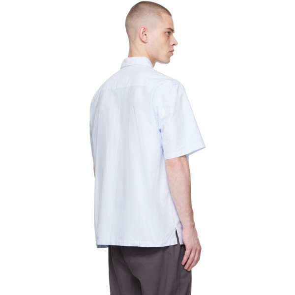  노스 프로젝트 NORSE PROJECTS White & Blue Ivan Shirt 241116M192033