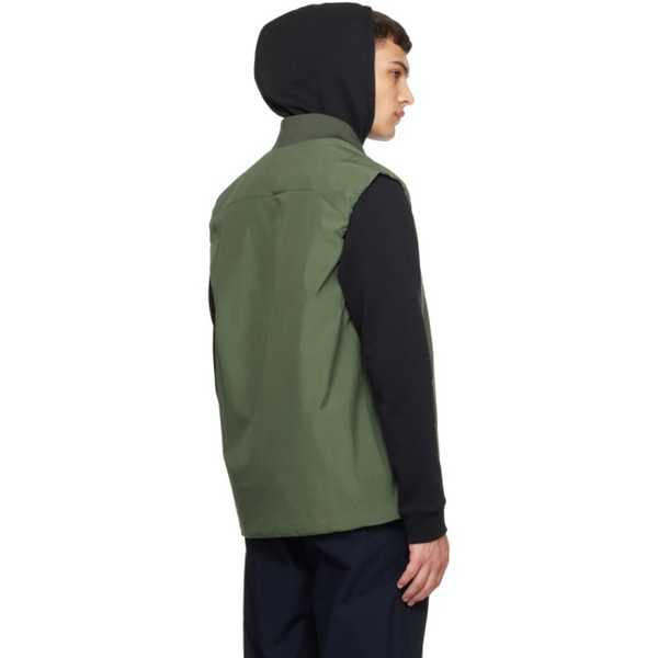  노스 프로젝트 NORSE PROJECTS Green Stand Collar Vest 241116M185002