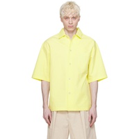 나누쉬카 Nanushka Yellow Caspian Shirt 241845M192007