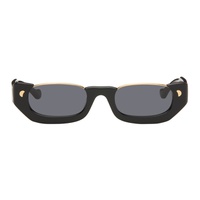 나누쉬카 Nanushka Black Zorea Half-Moon Sunglasses 241845M134001