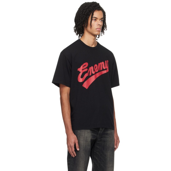  네이버후드상판 Neighborhood Black PUBLIC ENEMY 에디트 Edition T-Shirt 232019M213042