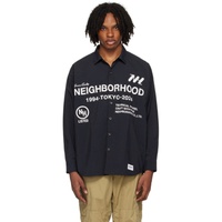 네이버후드상판 Neighborhood Black Printed Shirt 242019M192004
