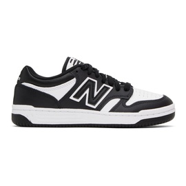 뉴발란스 New Balance White & Black 480 Sneakers 241402F128010