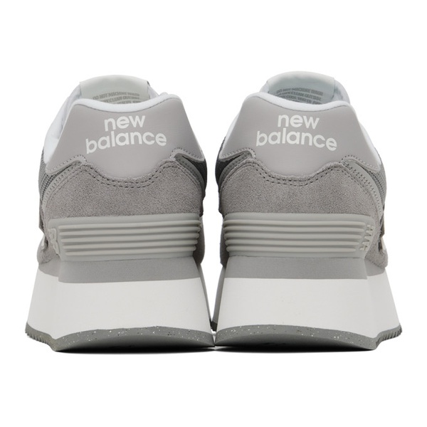 뉴발란스 뉴발란스 New Balance Gray 574+ Sneakers 241402F128168