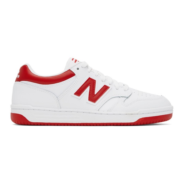 뉴발란스 뉴발란스 New Balance White & Red 480 Sneakers 241402M237116