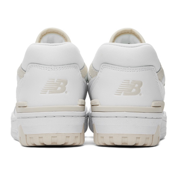 뉴발란스 뉴발란스 New Balance White & Beige 550 Sneakers 241402F128242