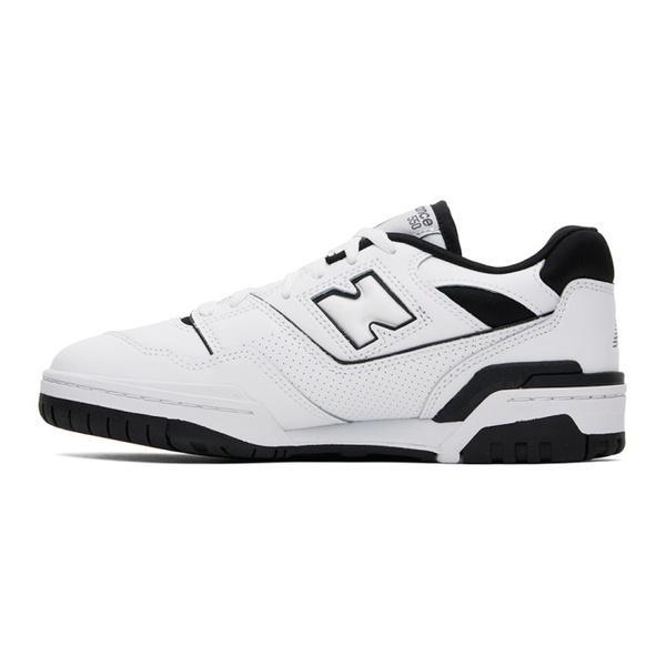 뉴발란스 뉴발란스 New Balance White & Black BB550 Sneakers 241402F128160