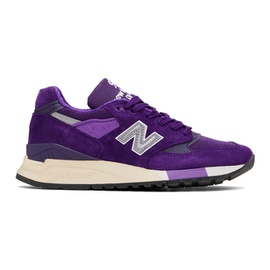뉴발란스 New Balance Purple Made in USA 998 Sneakers 231402F128156